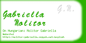 gabriella molitor business card